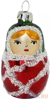 Елочные украшения Winter Wings Матрешка 6.5*3.7 см 1 шт стекло N079060