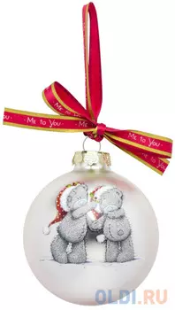 Елочные украшения Winter Wings Me to you "Мишка Тедди" 8 см 2 шт стекло 7011