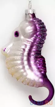 Елочные украшения Winter Wings Морской конек 11 см 1 шт стекло N07580