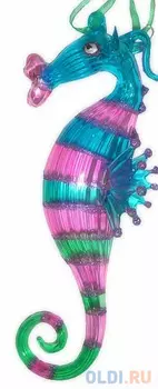 Елочные украшения Winter Wings МОРСКОЙ КОНЕК 17 см 1 шт стекло NO7513