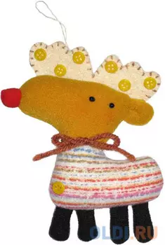 Елочные украшения Winter Wings "Олень" 12 см 1 шт полиэстер N069715
