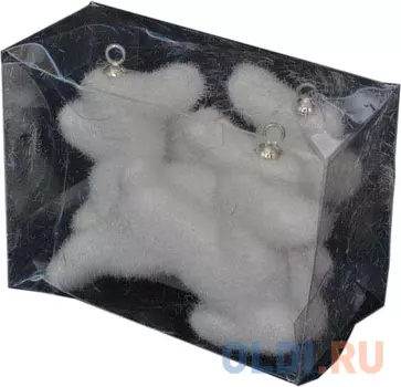 Елочные украшения Winter Wings Олени N180817 9 см 3 шт белый полимер