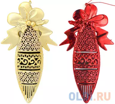 Елочные украшения Winter Wings "Подвеска ажурная" 16 см 1 шт в ассортименте