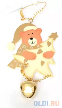 Елочные украшения Winter Wings "Рождество" 10 см 1 шт дерево, металл 180857