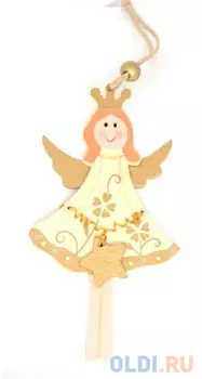 Елочные украшения Winter Wings "Рождество" 12.5 см 1 шт дерево, металл 180856