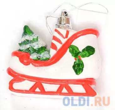 Елочные украшения Winter Wings "Санки" 6,5 х 6,5 см 1 шт полимер N180429