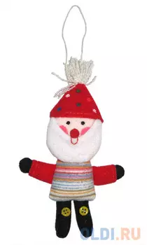 Елочные украшения Winter Wings "Санта" 13 см 1 шт полиэстер N069714