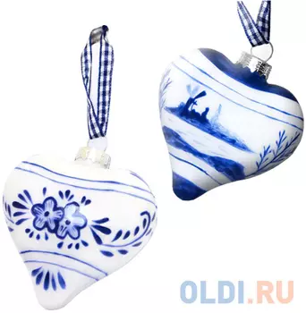 Елочные украшения Winter Wings "Сердце" 7 см 1 шт стекло N079029