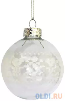 Елочные украшения Winter Wings Шар 6 см 1 шт прозрачный стекло N07944