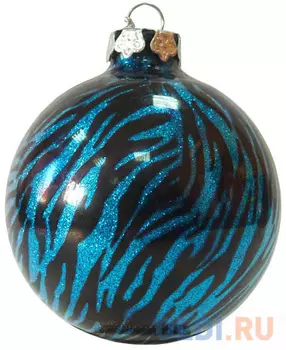 Елочные украшения Winter Wings Шар 8 см 1 шт голубой стекло N07921
