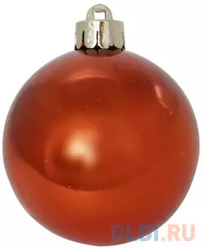 Елочные украшения Winter Wings Шар блестящий 6 см 1 шт оранжевый N06720