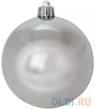 Елочные украшения Winter Wings Шар блестящий 8 см 1 шт серебро N06693