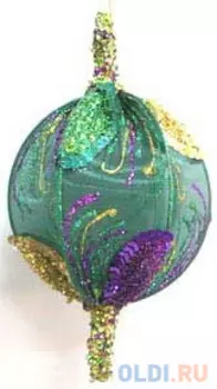 Елочные украшения Winter Wings Шар изумрудный 13 см 1 шт полимер
