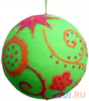 Елочные украшения Winter Wings Шар лайм ретро 7 см 1 шт полимер
