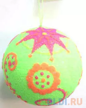 Елочные украшения Winter Wings Шар. Лайм Ретро 10 см 1 шт зеленый полимер N069834/10/ЗЕЛ