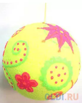 Елочные украшения Winter Wings Шар ретро 13 см 1 шт желтый полимер N069834/13/ЖЕЛТ