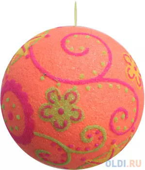 Елочные украшения Winter Wings Шар. Ретро 13 см 1 шт оранжевый полимер N069834/13/О