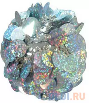 Елочные украшения Winter Wings Шар с лепестками 6 см 1 шт серебро N06911