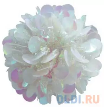 Елочные украшения Winter Wings Шар с лепестками 6 см 1 шт белый N06903