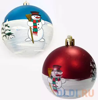 Елочные украшения Winter Wings Шар сказочный домик блестящий 7 см 1 шт в ассортименте пластик N181107