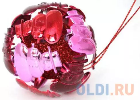 Елочные украшения Winter Wings Шар. Снеговики 8 см 1 шт в ассортименте пластик N180099