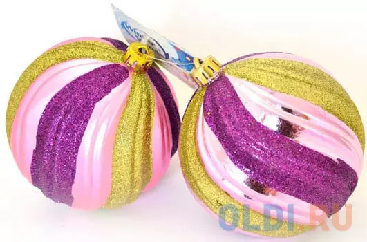 Елочные украшения Winter Wings Шар, связка 10 см 2 шт в ассортименте N069912