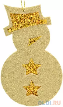 Елочные украшения Winter Wings "Снеговик" 13 см 1 шт золотой