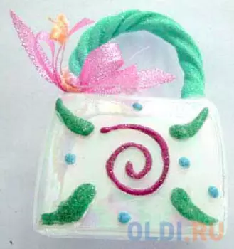 Елочные украшения Winter Wings Сумочка 8 см 1 шт стекло N07549