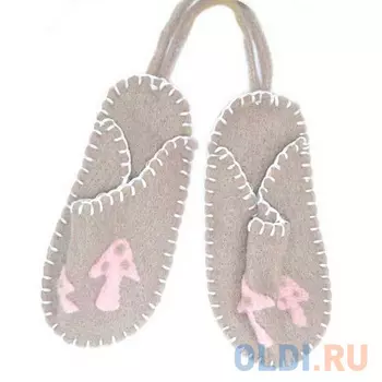 Елочные украшения Winter Wings "Тапочки Фетро" 14.5*6.5 см 2 шт коричневый полиэстер
