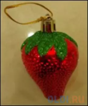 Елочные украшения Winter Wings ЯГОДКА 7 см 1 шт красный пластик N181862