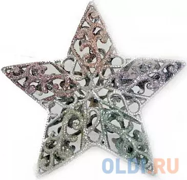 Елочные украшения Winter Wings Звезда ажурная 12 см 1 шт в ассортименте