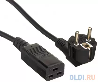 Exegate EP280670RUS Кабель питания ExeGate Power PC19-3P (Евровилка Schuko->С19) VDE-250V-3*1.5mm2, медь, черный, 16А, 3м.