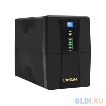 Exegate EP285472RUS ИБП ExeGate Power Back BNB-850.LED.AVR.C13.RJ.USB 