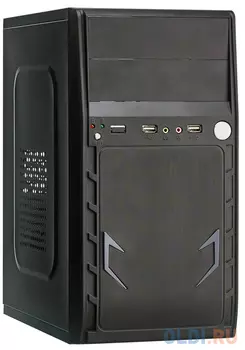 Exegate EX280395RUS Корпус Minitower ExeGate BAA-105 Black, mATX, , 2*USB, Audio