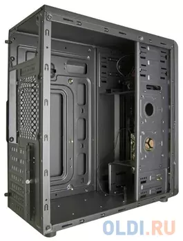 Exegate EX281255RUS Корпус Miditower ExeGate EVO-8207 Black-Red light, ATX, , 1*USB+1*USB3.0, HD Audio