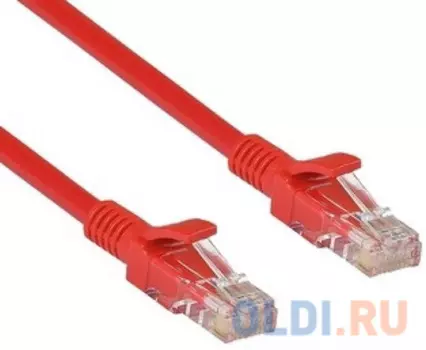 Exegate EX282034RUS Патч-корд Exegate UTP-RJ45-RJ45-5e-5M-RD, UTP, cat.5e, 5м, красный