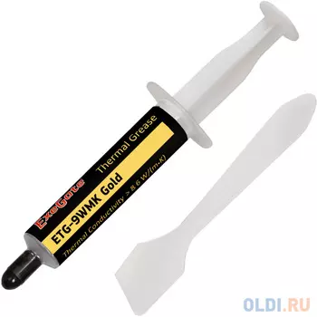Exegate EX282344RUS Термопаста ETG-9WMK Gold, шприц с лопаткой, 8г