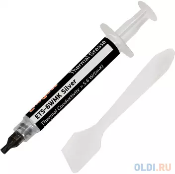 Exegate EX282346RUS Термопаста ETS-6WMK Silver, шприц с лопаткой, 2г