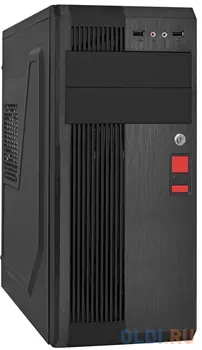 Exegate EX283222RUS Корпус Miditower ExeGate UN-605B-350W-12 (ATX, UN350 120mm, 2USB, аудио, блокировка, черный)