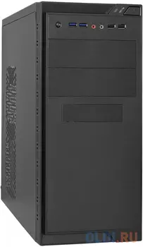 Exegate EX283238RUS Корпус Minitower ExeGate MA-372UX Black, mATX  2*USB+2*USB3.0, Audio