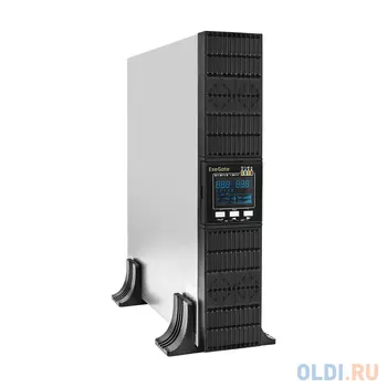 Exegate EX293048RUS ИБП On-line ExeGate PowerExpert ULS-1000.LCD.AVR.1SH.2C13.USB.RS232.SNMP.2U <1000VA/1000W, On-Line, PF=1, LCD, 1*Schuko+2*C13 ,