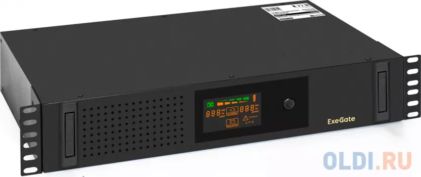 Exegate EX293851RUS ИБП ExeGate ServerRM UNL-2000.LCD.AVR.2SH.3C13.USB.2U <2000VA/1200W, Color LCD, AVR, 2*Schuko+3*C13, USB, 2U, установка в стойк