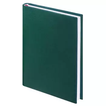 Ежедневник BRAUBERG недатированный, А5, 138х213 мм, "Select", под зернистую кожу, 160 л., зеленый