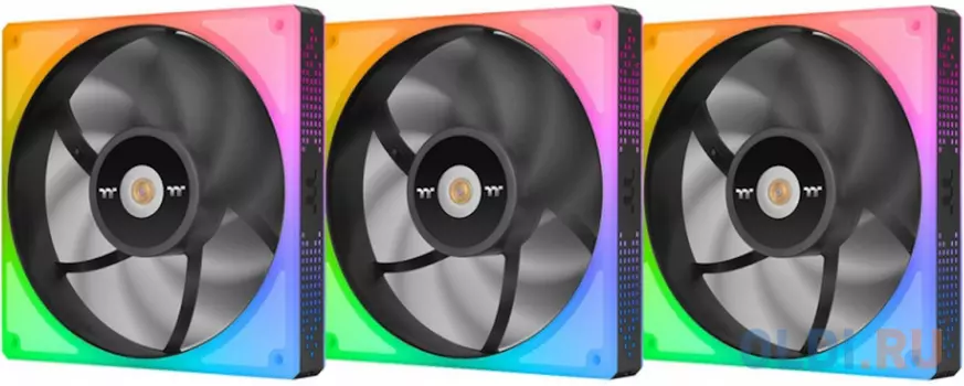 Fan Tt TOUGHFAN 14 RGB (3 Pack) [CL-F136-PL14SW-A] / PWM / Hydraulic Bearing Gen.2 / Black