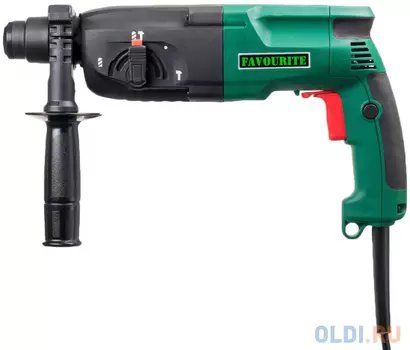 FAVOURITE RH 950 Перфоратор [ RH 950 ] { 950 Вт, 0-1100 об/мин, 3.2 Дж, 0-4500 уд/мин, SDS+, реверс, режимов работы 3, диаметр по бетону 24мм, по мета