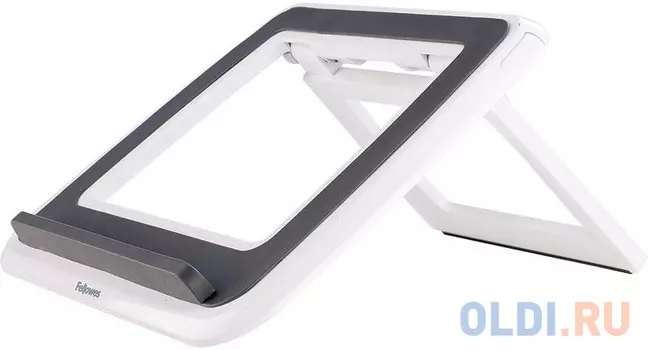 Fellowes® I-Spire Series™, Подставка для ноутбука до 17" с регулировкой высоты, белая/серая, шт
