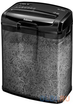Fellowes Шредер Powershred® M-7Cm FS-4701801 {DIN P-4, 4х35 мм, 7лст., 13лтр., сетчатая металл. корзина}