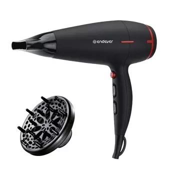 Фен Endever Aurora 472 Black 2400Вт, 2 режима мощности