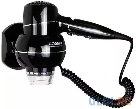 Фен настенный CONNEX WT-2000S3 CHROME LINIE 2000Вт, 60дБ, IPX0, 135 м3/ч, 2 темп./2скорост. режима