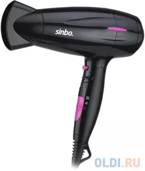 Фен Sinbo SHD 7067 2000Вт черный/розовый